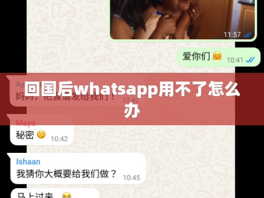 回国后whatsapp用不了怎么办