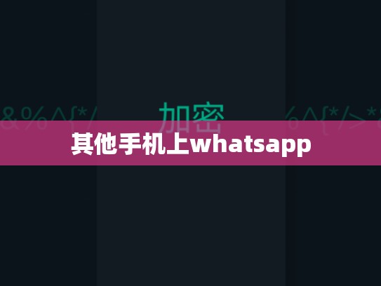 其他手机上whatsapp