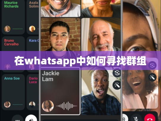 在whatsapp中如何寻找群组
