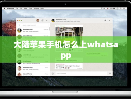 大陆苹果手机怎么上whatsapp