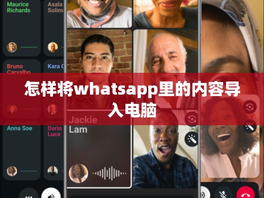 怎样将whatsapp里的内容导入电脑