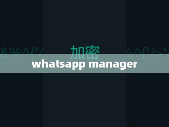 whatsapp manager