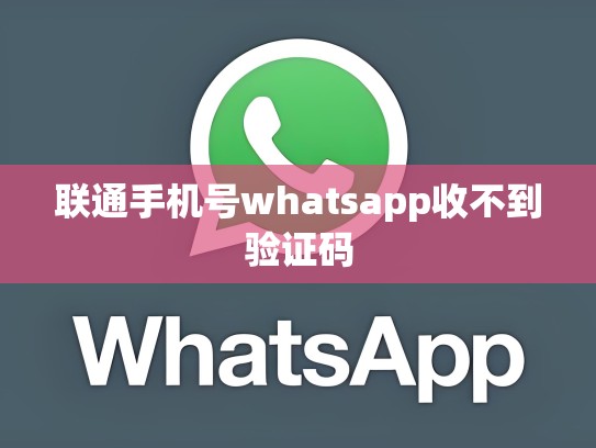 联通手机号whatsapp收不到验证码