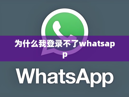 为什么我登录不了whatsapp