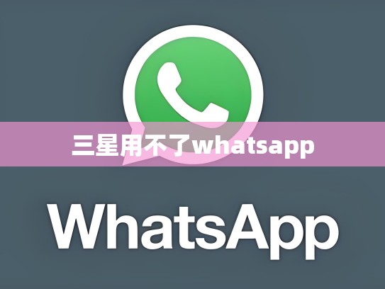 三星用不了whatsapp
