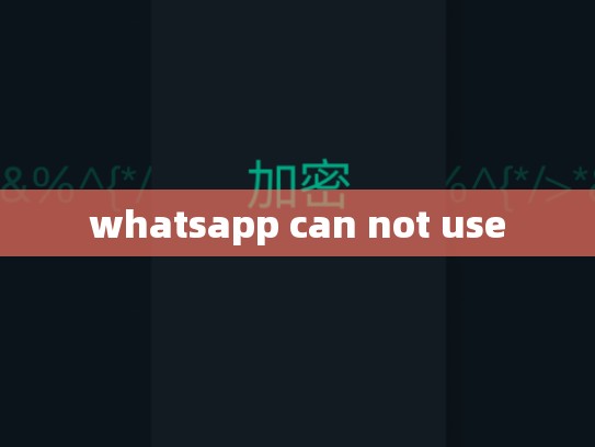 whatsapp can not use