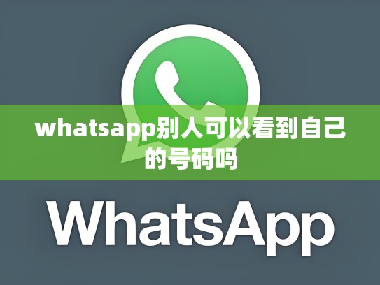 whatsapp别人可以看到自己的号码吗