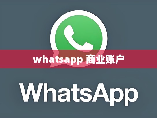 whatsapp 商业账户