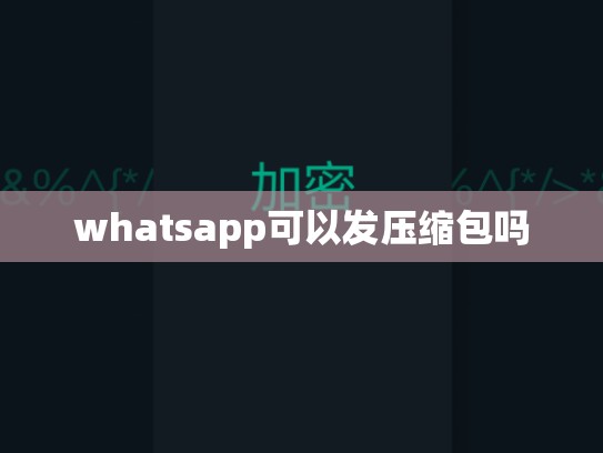 whatsapp可以发压缩包吗