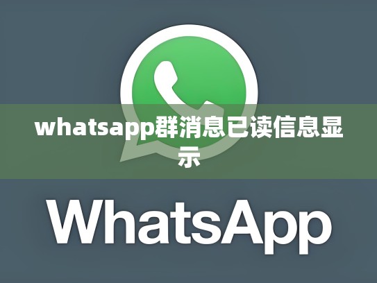 whatsapp群消息已读信息显示