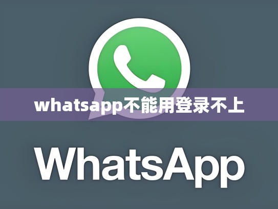 whatsapp不能用登录不上