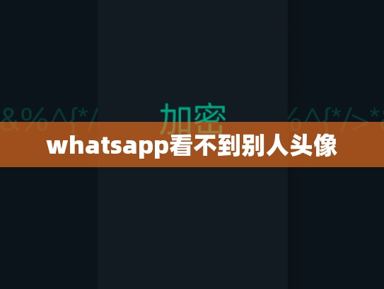 whatsapp看不到别人头像