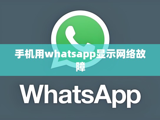 手机用whatsapp显示网络故障