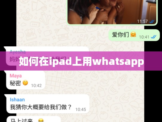 如何在ipad上用whatsapp