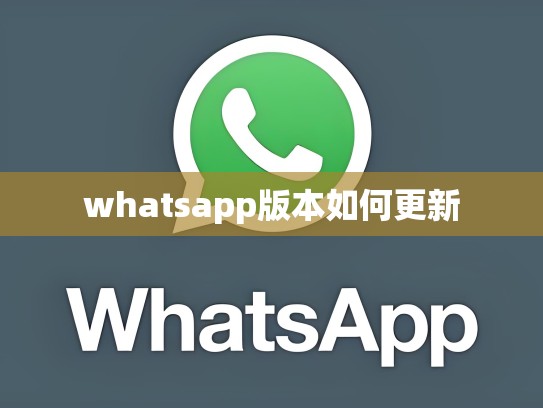 whatsapp版本如何更新