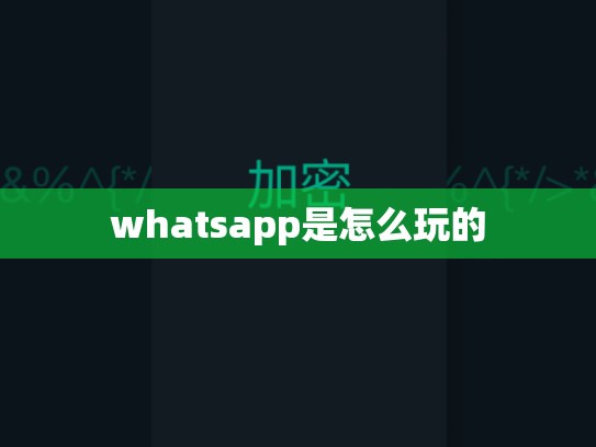 whatsapp是怎么玩的