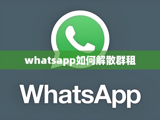 whatsapp如何解散群租