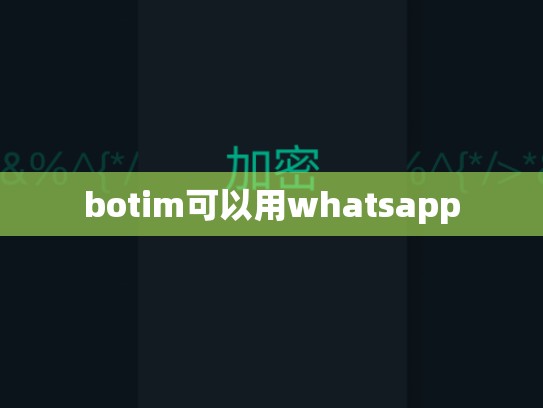 botim可以用whatsapp