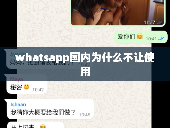 whatsapp国内为什么不让使用