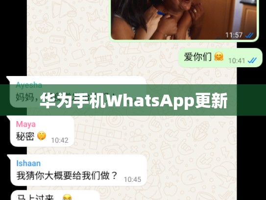 华为手机WhatsApp更新