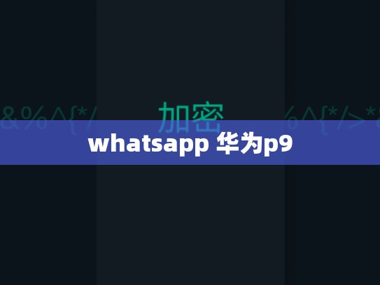 whatsapp 华为p9