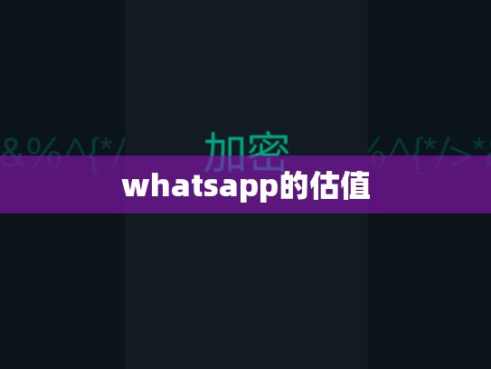 whatsapp的估值