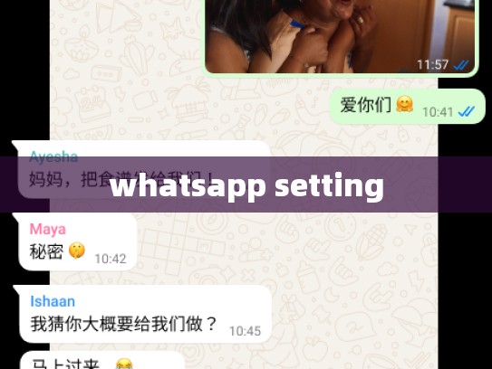 whatsapp setting