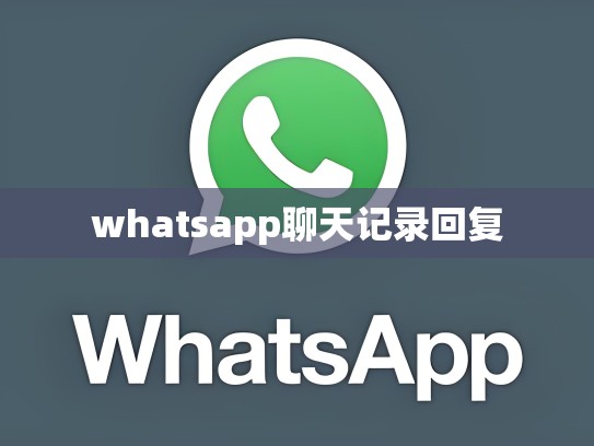 whatsapp聊天记录回复