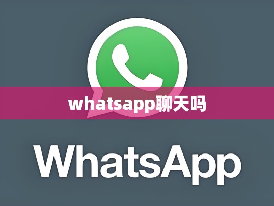 whatsapp聊天吗
