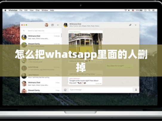 怎么把whatsapp里面的人删掉