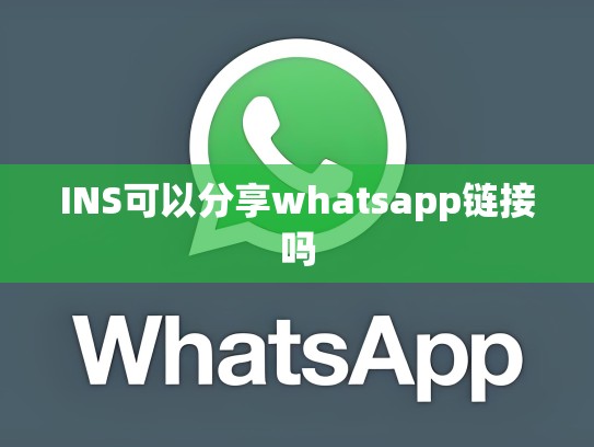 INS可以分享whatsapp链接吗