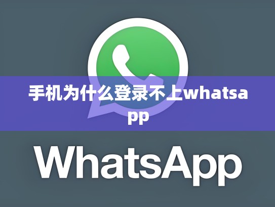 手机为什么登录不上whatsapp