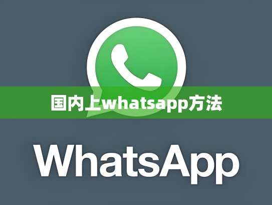 国内上whatsapp方法