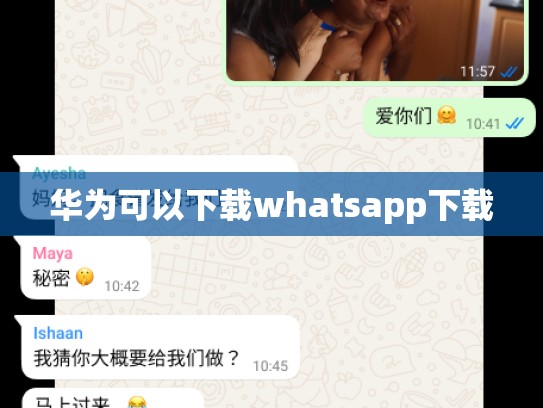 华为可以下载whatsapp下载