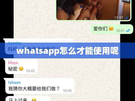 whatsapp怎么才能使用呢