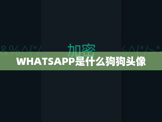 WHATSAPP是什么狗狗头像