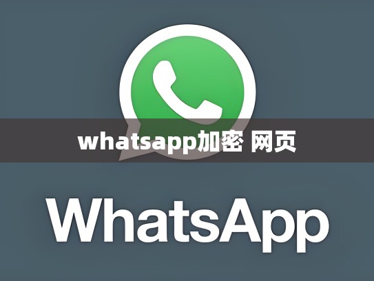 whatsapp加密 网页