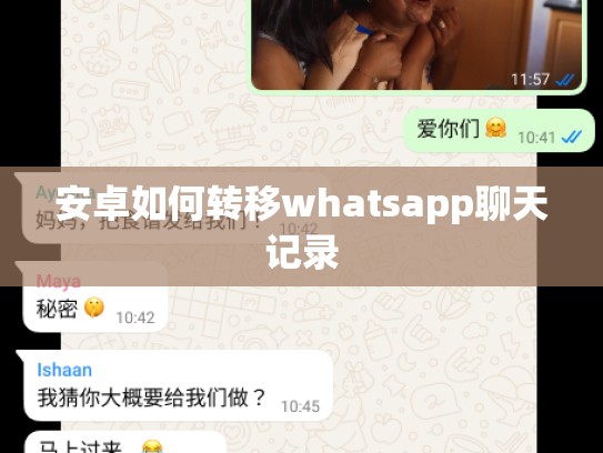 安卓如何转移whatsapp聊天记录