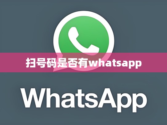 扫号码是否有whatsapp