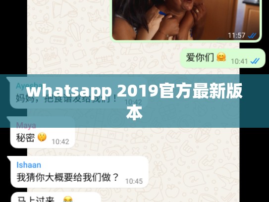 whatsapp 2019官方最新版本