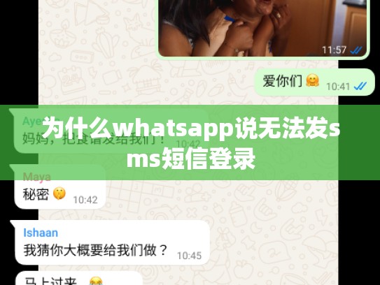 为什么whatsapp说无法发sms短信登录