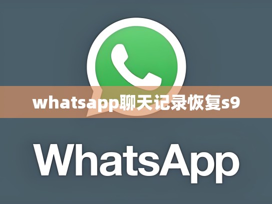 whatsapp聊天记录恢复s9