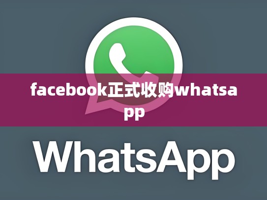 facebook正式收购whatsapp