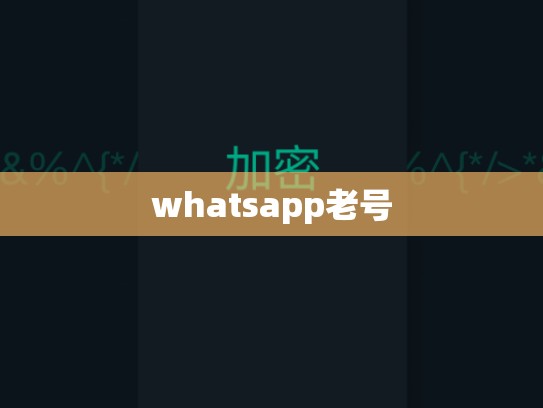 whatsapp老号
