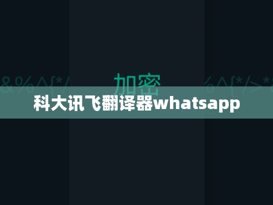 科大讯飞翻译器whatsapp