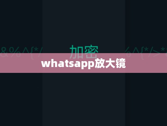 whatsapp放大镜