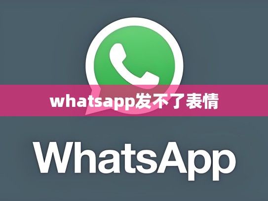 whatsapp发不了表情