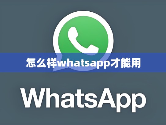 怎么样whatsapp才能用