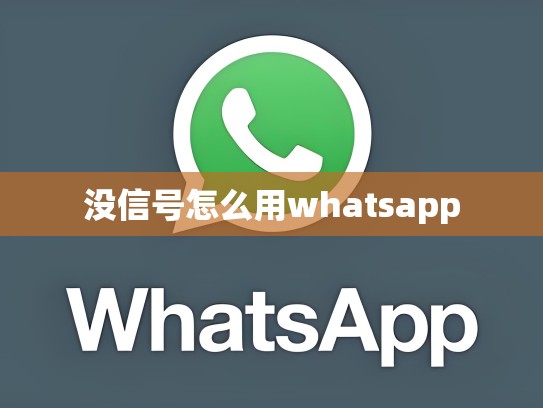 没信号怎么用whatsapp