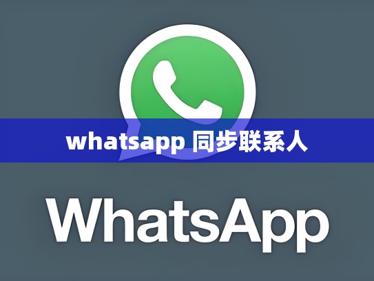 whatsapp 同步联系人